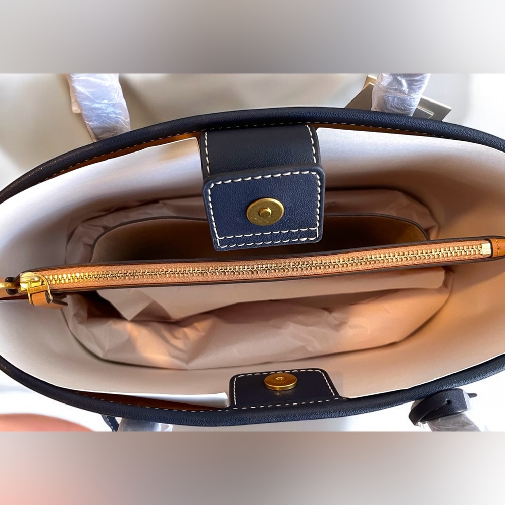 Tory Burch Denim and Navy Crossbody Bag - Picture 6 of 16